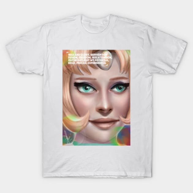 Pearl Portrait T-Shirt by Romeow